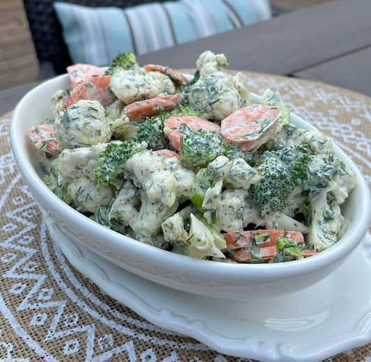 Salade jardinière crémeuse à la Ranch