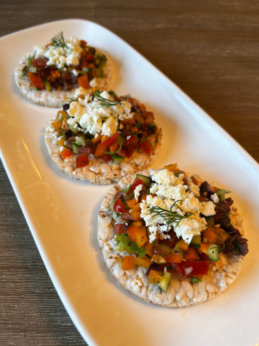 Salade grecque façon tapas