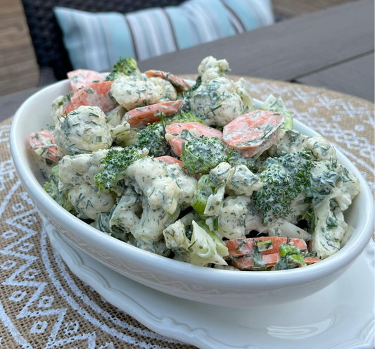 Salade jardinière crémeuse à la Ranch